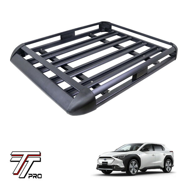 P10倍 エントリー 【TT PRO正規品】 汎用 組立式 アルミ ルーフラック カーゴラック カーゴバスケット 耐荷重200kg 440LB ブラック スバル ソルテラ XEAM10X YEAM15X