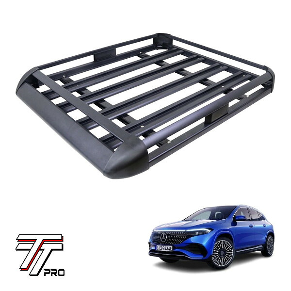 P10倍 エントリー 【TT PRO正規品】 汎用 組立式 アルミ ルーフラック カーゴラック カーゴバスケット 耐荷重200kg 440LB ブラック メルセデスベンツ EQA H243 13,728円