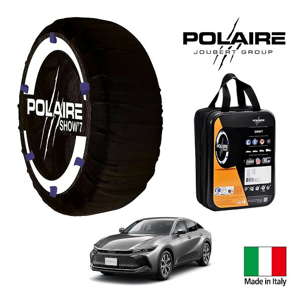 P10倍 エントリー 【POLAIRE正規品】ポレア ポレイル SNOW SOCKS Show7 トヨタ クラウンクロスオーバー TZSH35 225/60R18 18インチ 4WD スノーソックス 布製 タイヤ チェーン 非金属 イタリア製