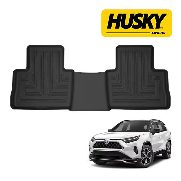 【HUSKY LINERS 正規品】X-act Contour オールウェザーフロアマット ラバーマット ブラック 52821 リア 2列目 後部座席 セカンドシート トヨタ RAV4 50系 ハスキーライナーズ｜トラックチューナーズ店