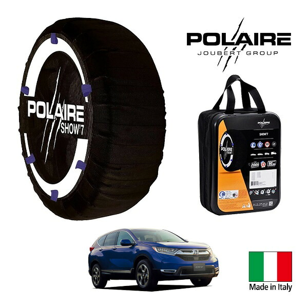 P10倍 エントリー 【POLAIRE正規品】ポレア ポレイル SNOW SOCKS Show7 ホンダ CR-V RW2 235/60R18 18インチ 4WD スノーソックス 布製 タイヤ チェーン 非金属 イタリア製