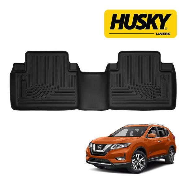 【HUSKY LINERS 正規品】X-act Contour オールウェザーフロアマット ラバーマット ブラック 52481 リア 2列目 後部座席 セカンドシート 日産 エクストレイル T32 ハスキーライナーズ｜トラックチューナーズ店