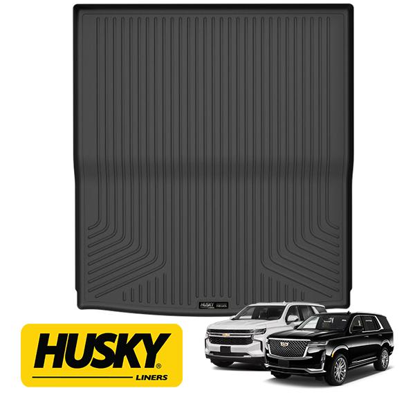 【HUSKY LINERS 正規品】WETHERBEATER オールウェザー リア カーゴライナー ラゲッジマット カーゴマット カーゴプロテクター ブラック 28291 21y- キャデラック エスカレード | 21y- シボレー タホ | 21y- GMC ユーコン ハスキーライナーズ｜トラックチューナーズ店