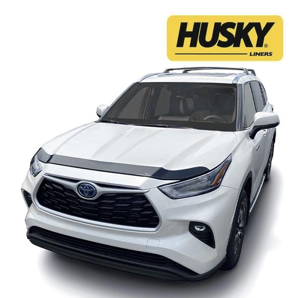 【HUSKY LINERS 正規品】トヨタ TOYOTA ハイランダー 令和8年4月-現行 Aeroskin フードプロテクター バグガード ボンネットガード ボンネットプロテクター スモーク 両面テープ ハスキーライナーズ|トラックチューナーズ店
