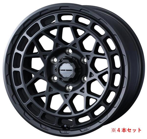 【ハイエース用ホイール Weds MUD VANCE X Type M 16×6.5Jインセット38 6穴 PCD139.7 フルマットブラック４本セット】　新品　送料無料　単品　ワイルド　ドレスアップ　カスタム