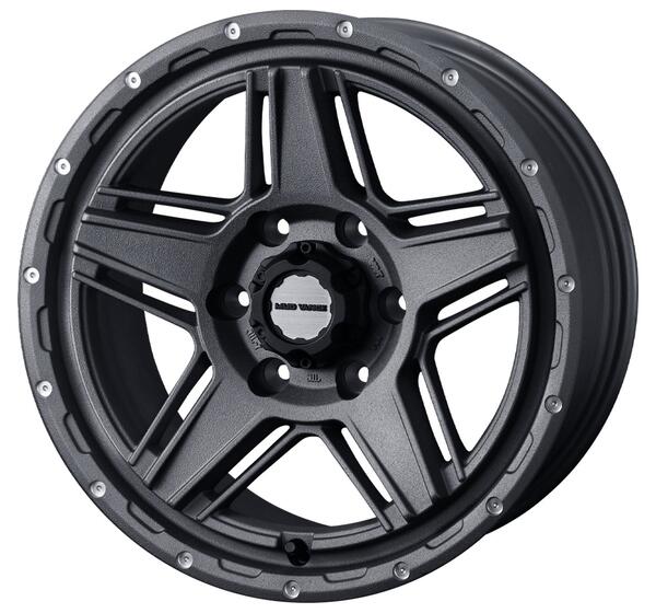 【ハイエース用ホイール Weds MUD VANCE 07 16&times;6.5Jインセット38 6穴 PCD139.7 フリントグレー】　新品　送料無料　単品　ワイルド　ドレスアップ　カスタム｜カネタグループ　トラックショップ 25,287円