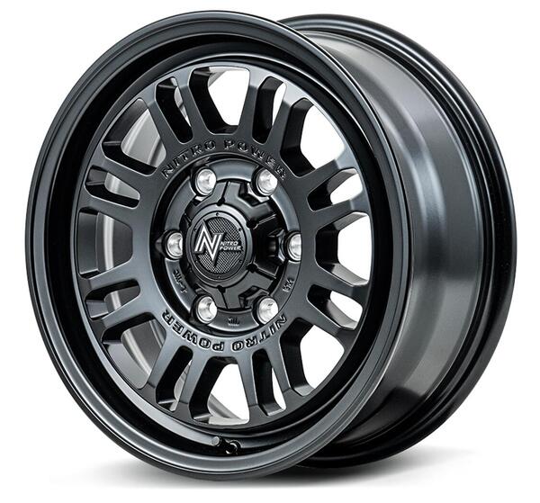 【ハイエース用ホイール MID NITRO POWER M16 ASSAULT 16&times;6.5Jインセット38 6穴 PCD139.7 セミグロスブラック】　新品　送料無料　単品　ワイルド　ドレスアップ　カスタム｜カネタグループ　トラックショップ