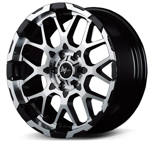【ハイエース用ホイール MID NITRO POWER M28 BULLET 17×6.5Jインセット38 6穴 PCD139.7 ブラック/ミラーカット】　新品　送料無料　単品　ワイルド　ドレスアップ　カスタム