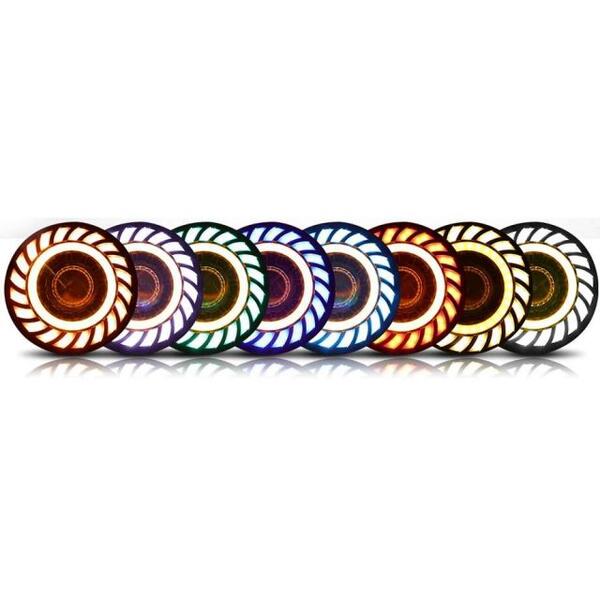 【カリフォルニアマッドスター/CALIFORNIA MUDSTAR★ 】07-18y ラングラー JK | LEDヘッドライト シンフォニー RGB マルチカラー|カネタグループ トラックショップ