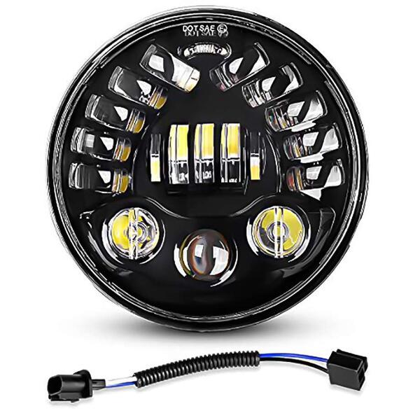 【カリフォルニアマッドスター/CALIFORNIA MUDSTAR★】70W LED カスタムヘッドライト DRL ターンシグナルライト マトリックススタイル | ジープ ラングラー JK 等汎用品｜カネタグループ　トラックショップ