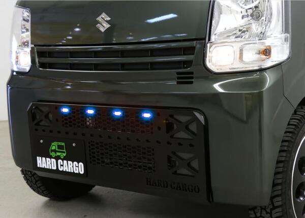 【エブリイバン専用　LEDスキッドグリル　ポリスブルー】軽バン　ハードカーゴ　カスタマイズ 40,469円