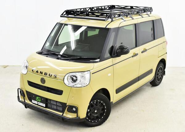 【ムーヴキャンバス用 LA800S/LA810S　アウトドアキャリア】ハードカーゴ　カスタマイズ｜カネタグループ　トラックショップ