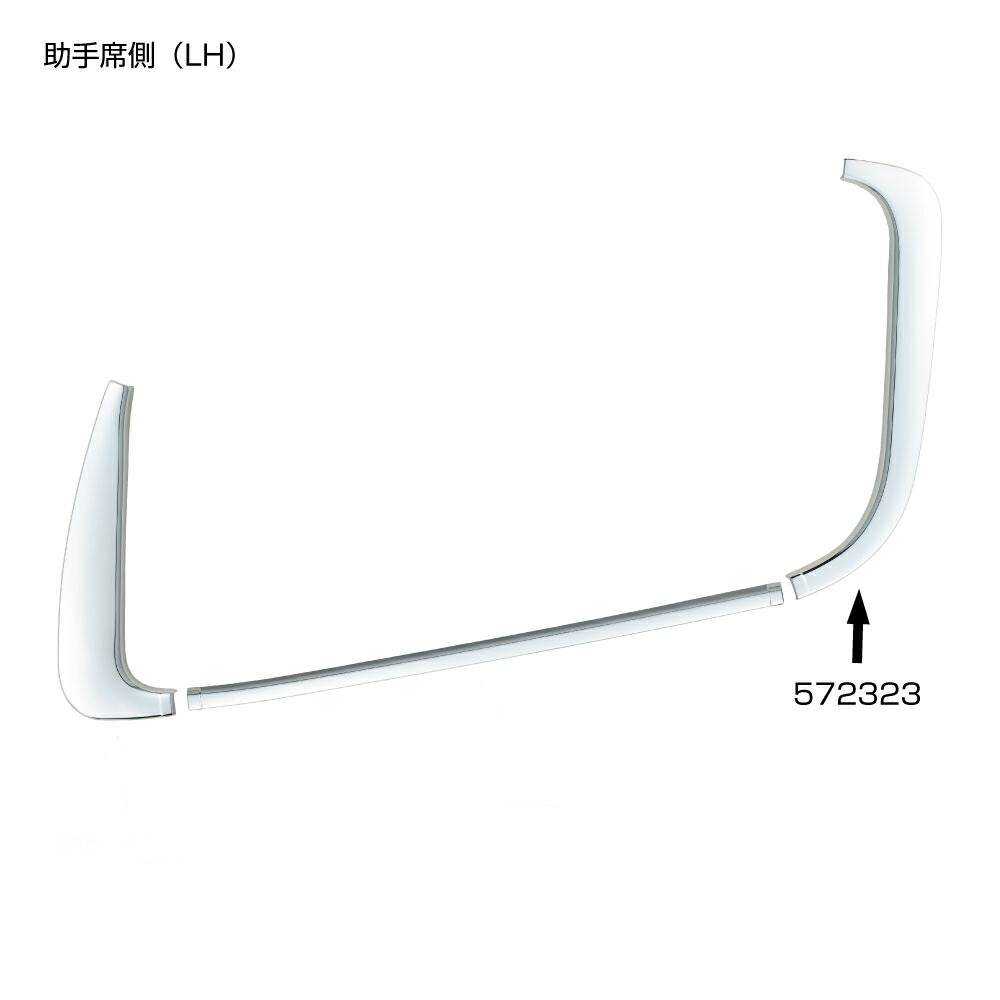 市場 ドアウインドウガーニッシュ ブルーテック ジェネレーション 20キャンター トラック 左右セットリア用