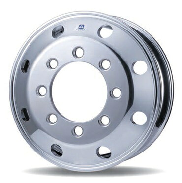 【22.5&times;7.50　8穴　飾り穴8穴　オフセット162mm　PCD285mm　10本セット　アルコア　中型・大型トラック・バス用JIS球面座アルミホイール　いすゞ/ふそう】ALCOA　4t　10t　中型　大型　新品　送料無料｜カネタグループ　トラックショップ