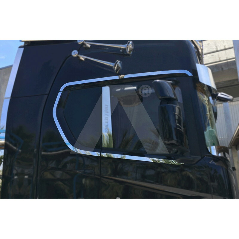 【ACITOINOX ドアウィンド用ステンレスプレート SCANIA ラテラル ウィンド プロファイル】スカニア 用品 外装 アクセサリー ドレスアップ|カネタグループ トラックショップ