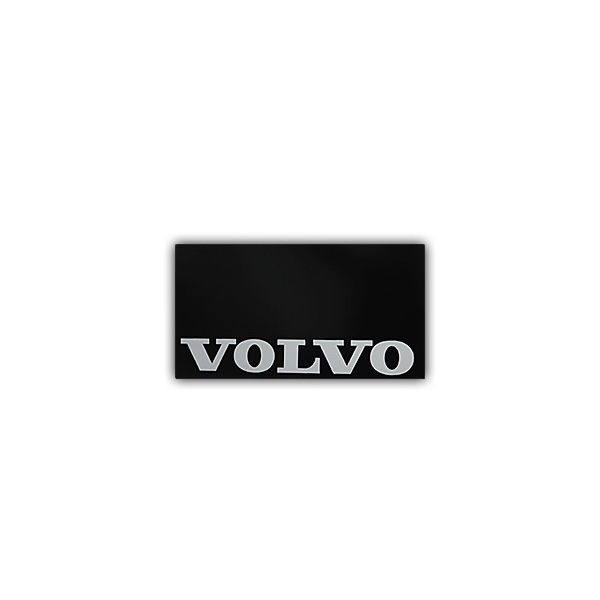 【マッドフラップ 幅狭タイプ VOLVO FH4】マッドフラップ 幅狭タイプ 2枚セット (黒地・ブラック&白文字・ホワイト)|カネタグループ トラックショップ