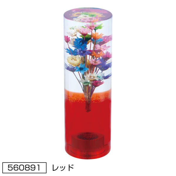 【水中花シフトノブ　寸胴型132L　レッド】　一個入り　ねじ山規格3種類　トラック　カスタム　シフトノブ　ジェットイノウエ