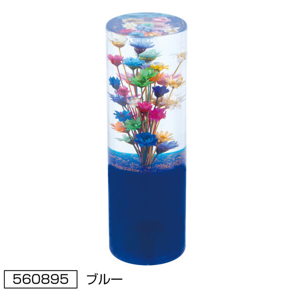 【水中花シフトノブ　寸胴型132L　ブルー】　一個入り　ねじ山規格3種類　トラック　カスタム　シフトノブ　ジェットイノウエ