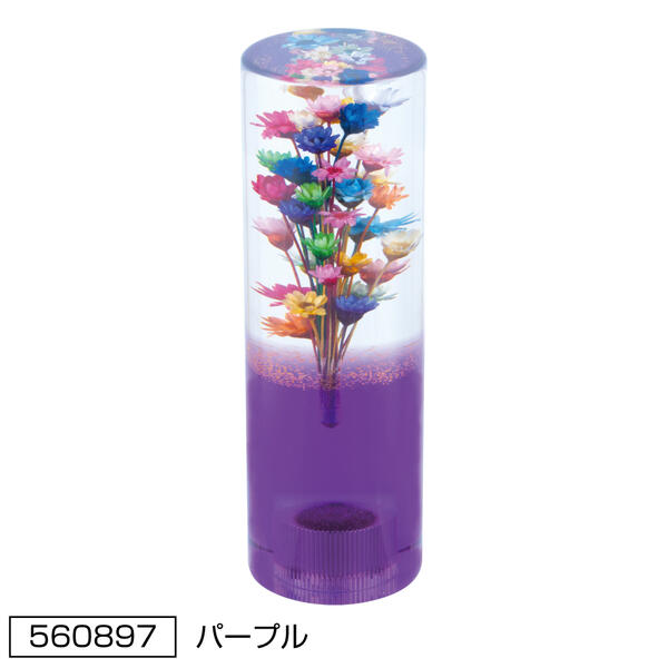 【水中花シフトノブ　寸胴型132L　パープル】　一個入り　ねじ山規格3種類　トラック　カスタム　シフトノブ　ジェットイノウエ