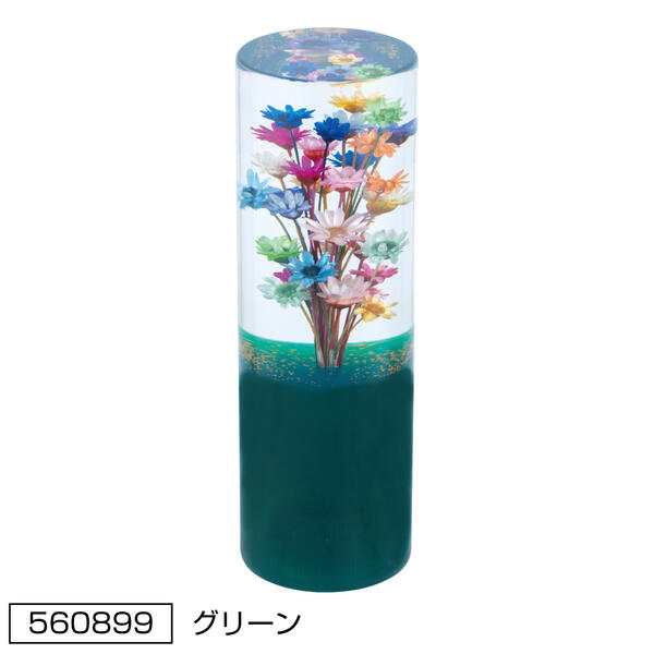 【水中花シフトノブ　寸胴型132L　グリーン】　一個入り　ねじ山規格3種類　トラック　カスタム　シフトノブ　ジェットイノウエ