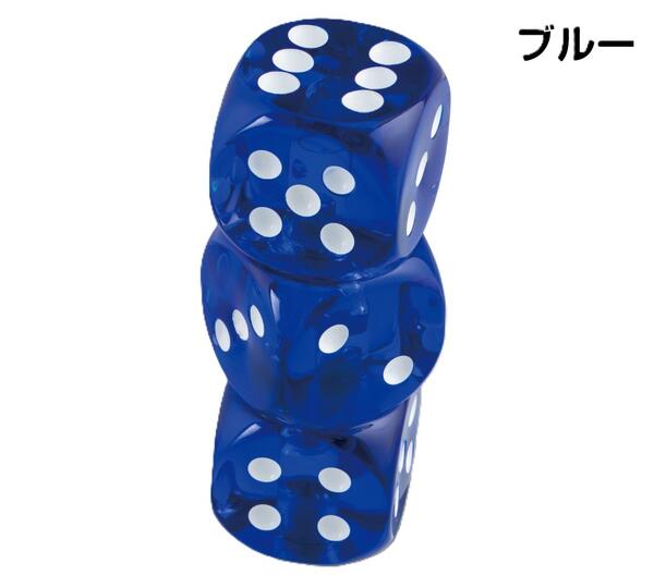 【サイコロノブ　ブルー　3連タイプ】　3種アダプター付属　トラック　カスタム　ドレスアップ　シフトノブ　個性派　ジェットイノウエ