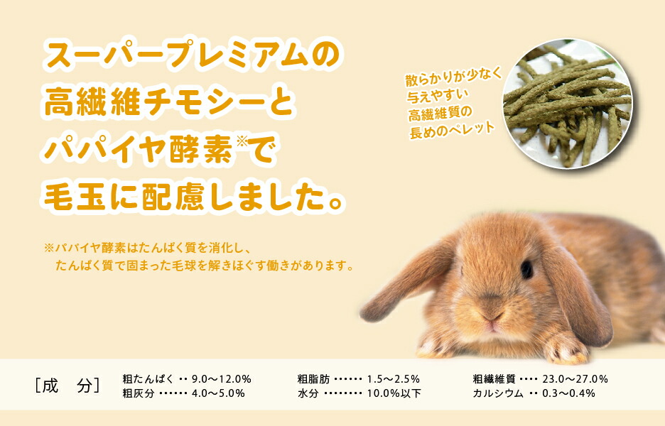 楽天市場 ハイペット チモシーの恵 500g 送料無料 うさぎ専門店の食彩 Truegrasses