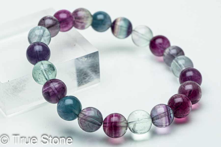 楽天市場】マルチカラー フローライト ブレスレット バイカラー 蛍石