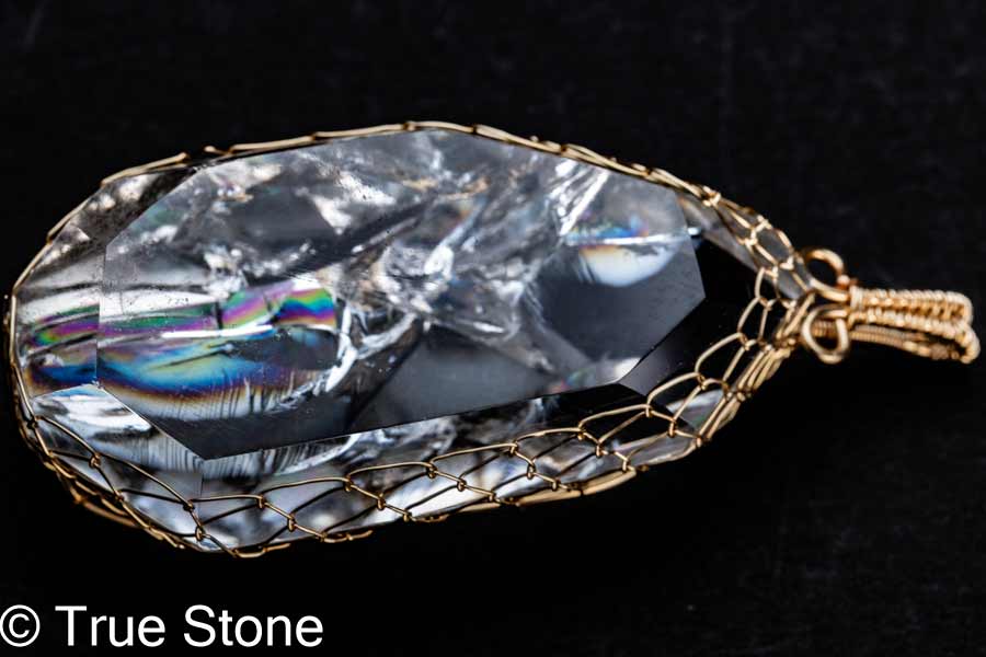 楽天市場】虹入り茶水晶 レインボースモーキークォーツ 20mm 丸玉