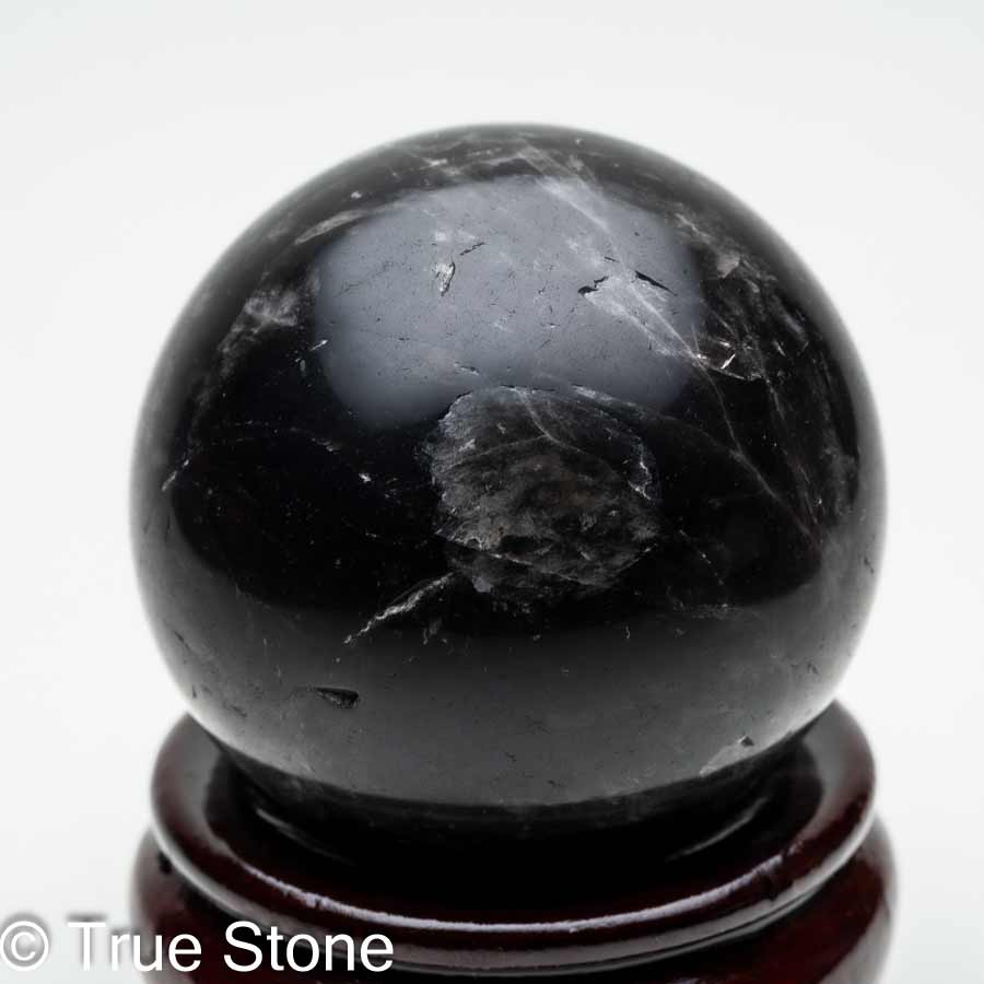 楽天市場】○ 漆黒の丸玉【スターモリオン 黒水晶 丸玉 台座付き】重さ