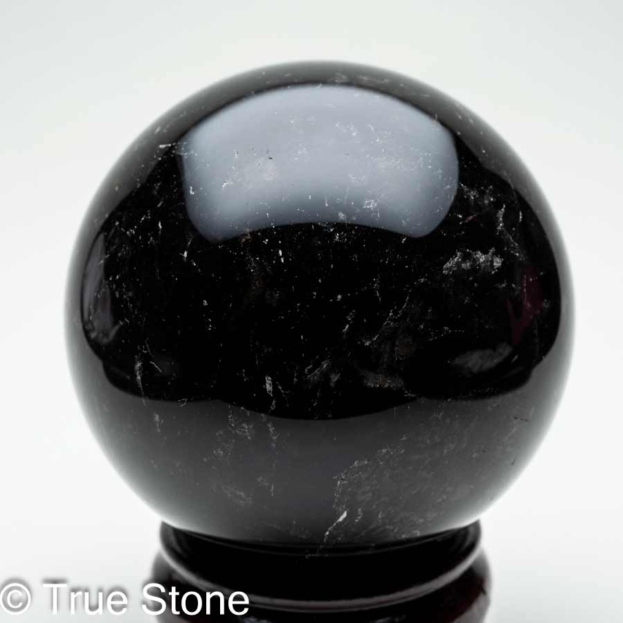 楽天市場】○ 漆黒の丸玉【スターモリオン 黒水晶 丸玉 台座付き】重さ