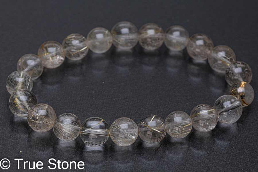 キラキラ ゴールドルチル 11mm ブレスレット ルチル 天然石 ゴールドルチルクォーツ ルチルクォーツ ブレスレット 約11mm 天然石