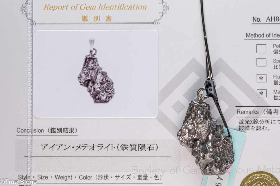 楽天市場】鑑別済み ギベオン隕石 アイアン メテオライト シルバー 1粒