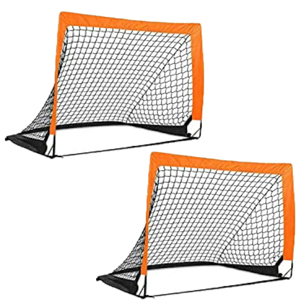 RUNNZER サッカー ゴール ネット 2個セット子供用おりたたみトレーニング RUNNZER サッカー ゴール ネット 2個セット子供用おりたたみ