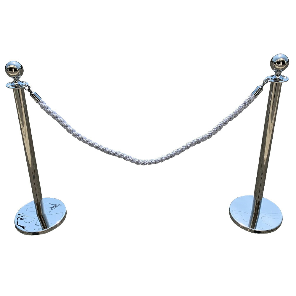 楽天市場】ポールパーテーション 2本 セット ゴールドポール シルバー