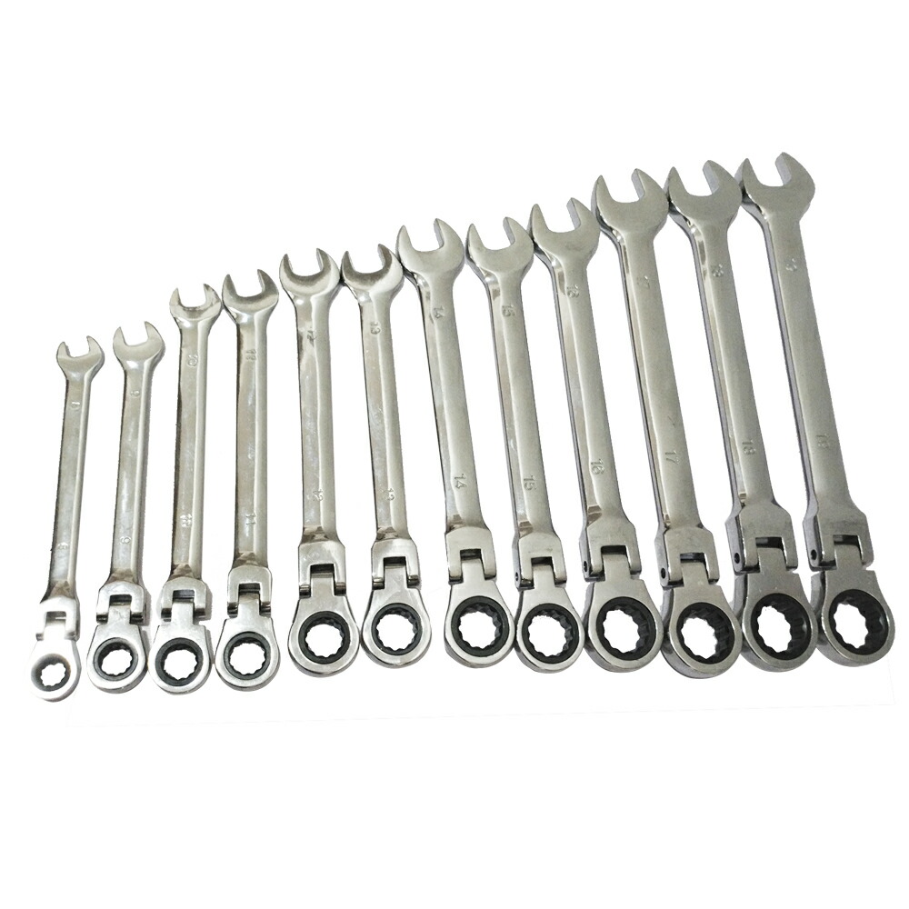 楽天市場】スーパーツール アルミケース付き 固定式 ギアレンチ 7本組