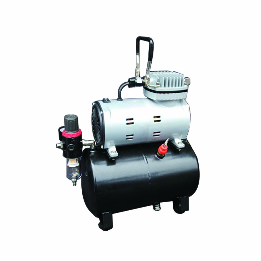 静音心積もり エア湖毛はらい ＆ コンプレッサー 4L 書き割り プラモ ペンキ塗り 0.2 0.3粍 工芸 ネイル ひな形 かざり付ける メイク 100v エア湖物の具