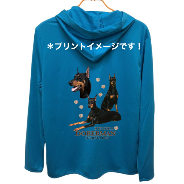 通販限定 新品 ドーベルマン 犬 Dobermann ドック アニマル プリント パーカー 在庫一掃