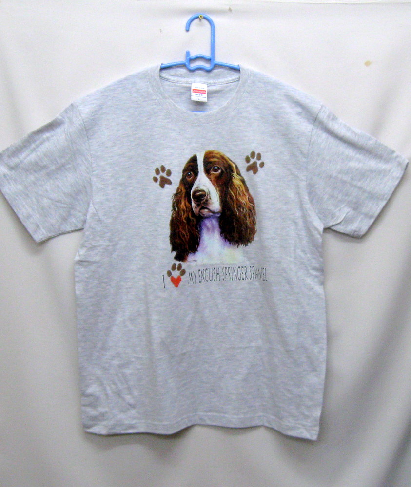 ブラウン イングリッシュスプリンガースパニエル　アニマル　犬　DOG Tシャツ 楽天市場】イングリッシュスプリンガー スパニエル tシャツ 半袖