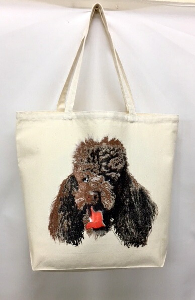 楽天市場】【2個セット】刺繍トートバッグ L ピンクプードル IT001-9