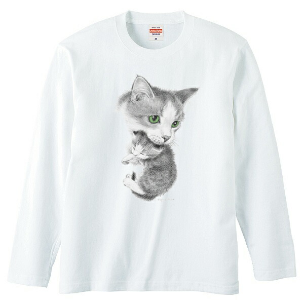 楽天市場】猫 ねこ ネコ cat 長袖 tシャツ【ロングスリーブ