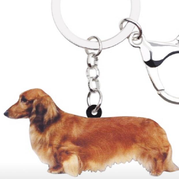 楽天市場】銀の犬、ダックスフントキーリング シルバー925 SV925