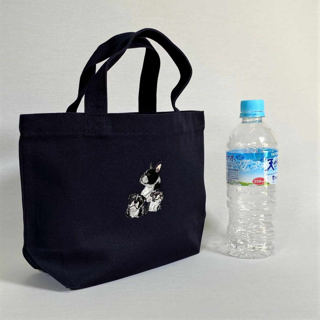 メール便 ボストンテリア ｓサイズ 厚手 ドッグ Dog トートバッグ 犬 刺 プリント