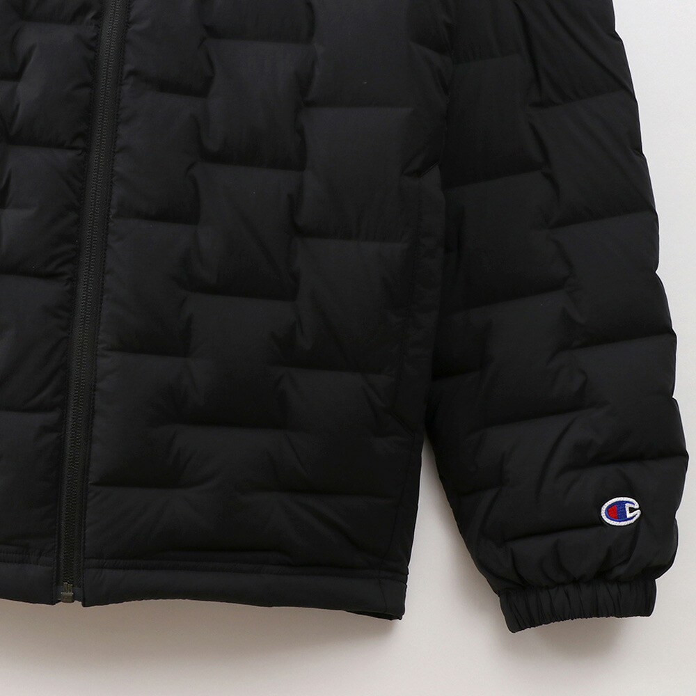 年末年始も即出荷 チャンピオン ダウンジャケット アウター アウター メンズ ジップ ジップ C3qs602 フード Champion C3qs602 090 370 つるや