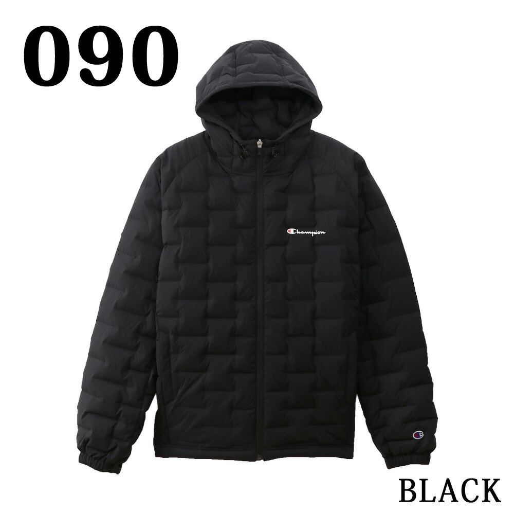 年末年始も即出荷 チャンピオン ダウンジャケット アウター アウター メンズ ジップ ジップ C3qs602 フード Champion C3qs602 090 370 つるや