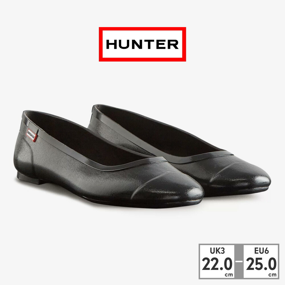 【HUNTER】フラットシューズ WFF1001RGL-BLK-1_103be765-084e