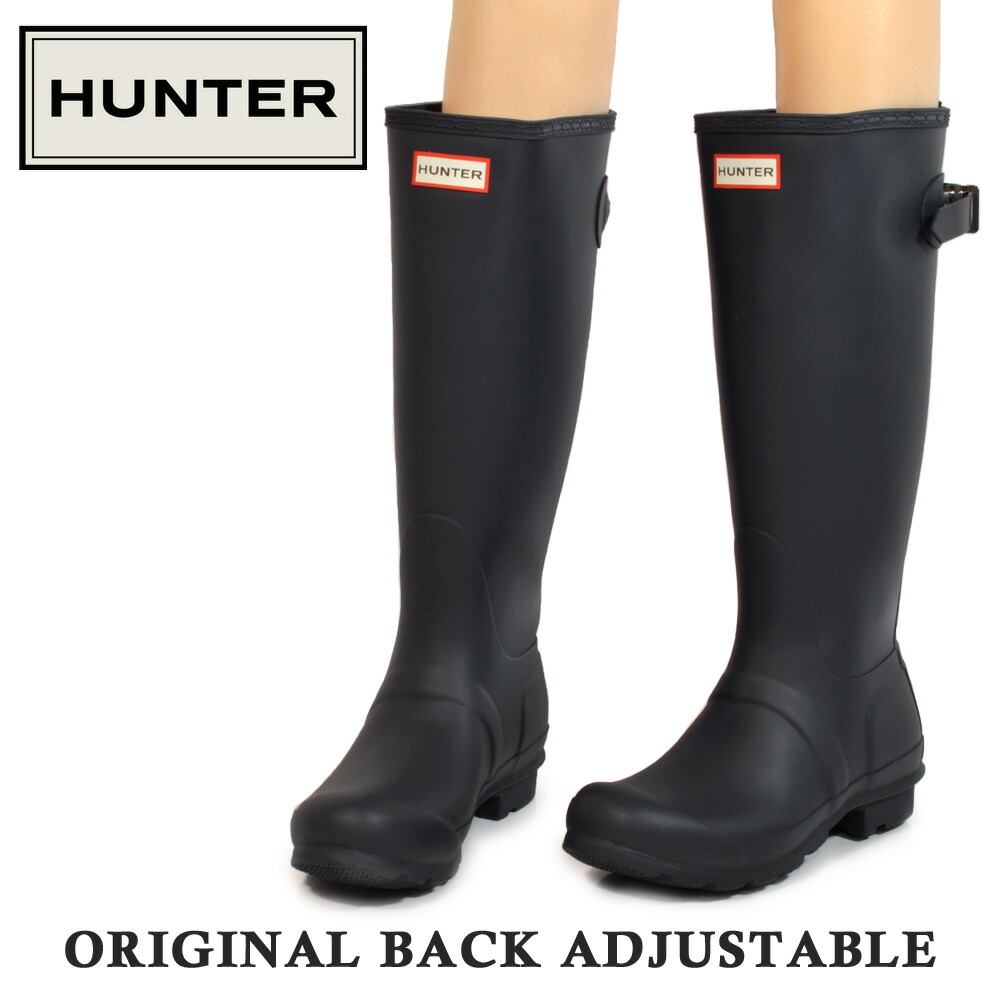 大感謝祭セール レディース Adjustable Back Nvy つるや レインブーツ Original バック バック Wft1001rma アジャスタブル Hunter ハンター オリジナル ハンター オリジナル スーパーセール ブーツ 長靴