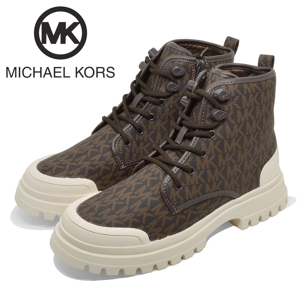 【全国送料無料】 MICHAEL KORS ブーツ MK101107 マイケル・コース Payton 低反発 カジュアルシューズ レースアップ モノグラム