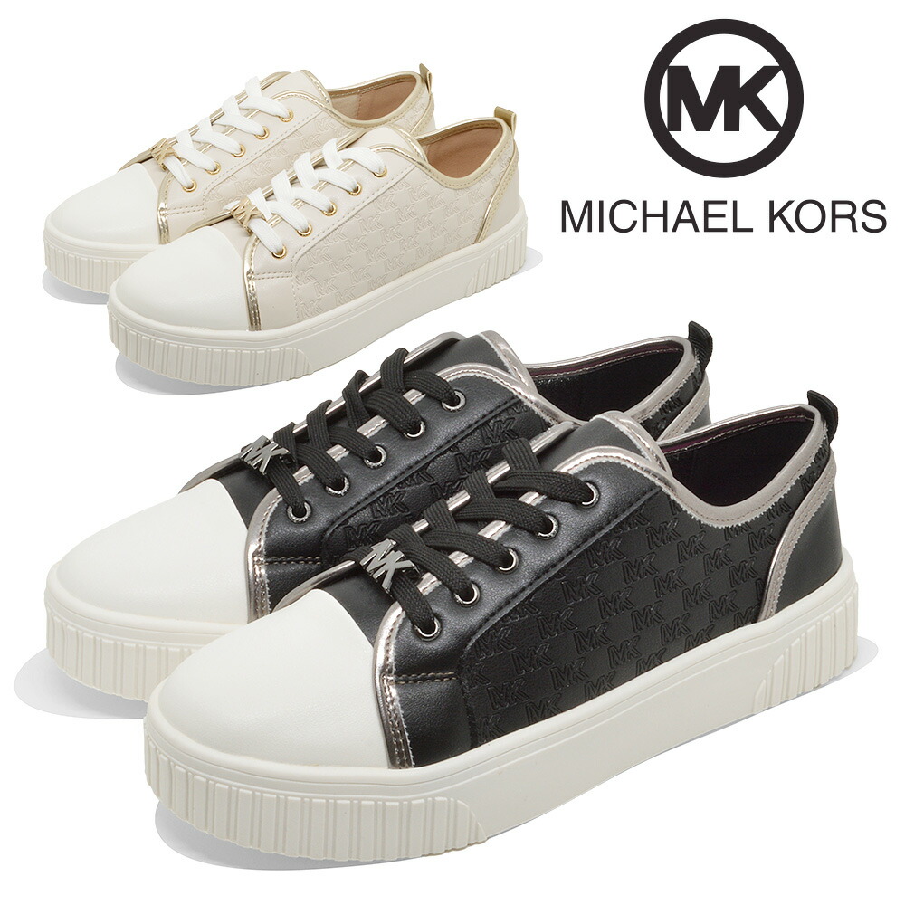 【百貨店大売り出し】 【全国貨物輸送無料】 MICHAEL KORS スニーカー MK101081 MK101082 マイケル・授業計画 Summer Aline 厚底 厚地の外套スニーカー