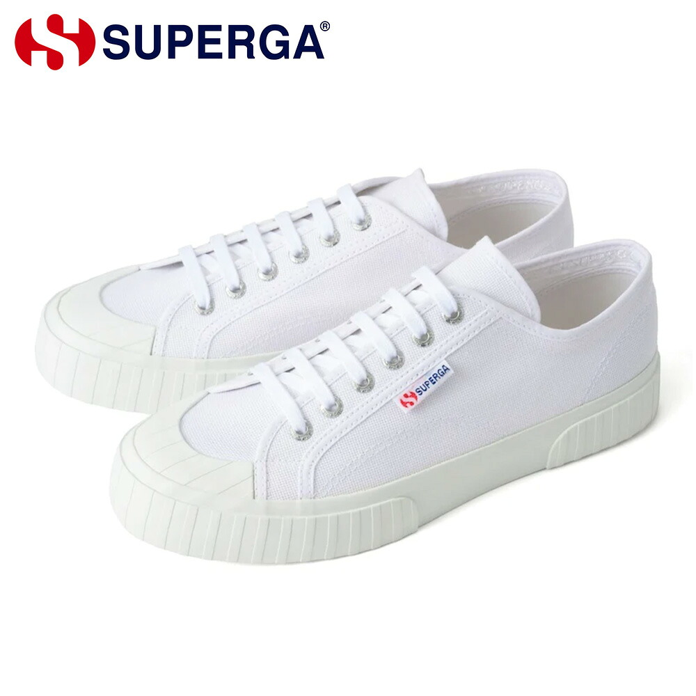 【全国送料無料】 SUPERGA スニーカー レディース 2630 ストライプ 4S00GRT0 901 スペルガ 2630 STRIPE キャンバススニーカー 厚底｜つるや