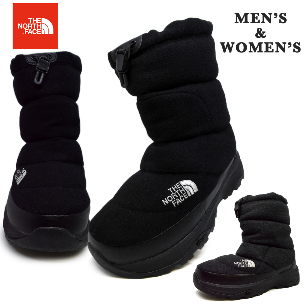 楽天市場 マラソン期間限定セール The North Face ザノースフェイス Nf K C Nuptse Bootie Wool 5ヌプシ ブーティー ウール ５ メンズ レディース ブーツ ミドル 撥水加工 防滑 冬 つるや